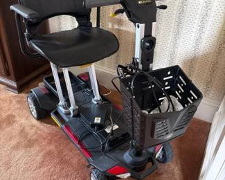 367 goldenmobilityscooterwithbasketand