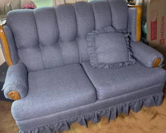 223 broyhillupholsteredloveseatwithwood