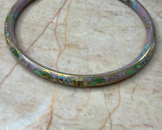 404 cloisonnstylefloralenamelbanglebrac