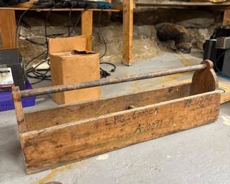 283 vintagelongwoodentooltote