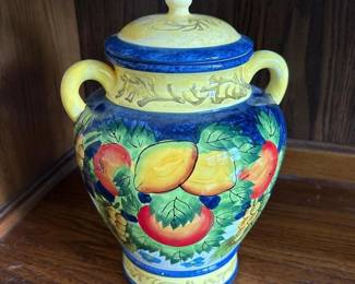 055 handpaintednonnisceramiccookiejar