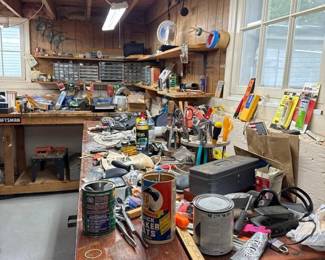 271 pickerlotfeaturingtwoworkbenchesof
