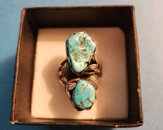 Turquoise and Silver Ring