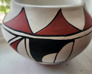Mid-Century/Vintage Southwestern Unglazed Pottery by P. Oretta - Jemez Pueblo.