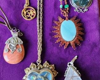 Pendants...Some with Silver. 