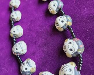 Carved 'Skull' Beads.