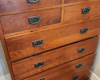 Wonderful 'Arts and Crafts' Contemporary Highboy Dresser w/Cedar Linings! Oh, Boy!