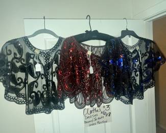 ELEGANT LADIES SEQUINED EVENING CAPES