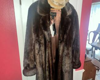 DENNIS BASSO FAUX FUR COAT - NEW WITH TAGS!