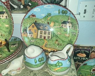 SANGO "GREEN ACRES" DINNERWARE SET!