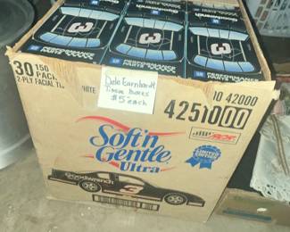 CASE OF "DALE EARNHARDT" TISSUE BOXES
