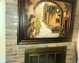 MASSIVE FRAMED PAINTING!