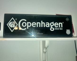 LIGHTED COPENHAGEN SIGN