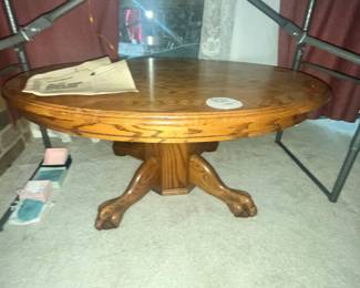 OVAL OAK COFFEE TABLE