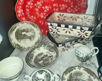 LARGE RED TEMPTATIONS PLATTER