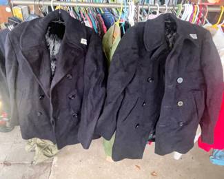 PAIR OF VINTAGE US NAVY COATS