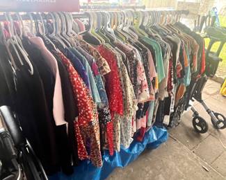 AND 2 MORE RACKS OF CLOTHES!