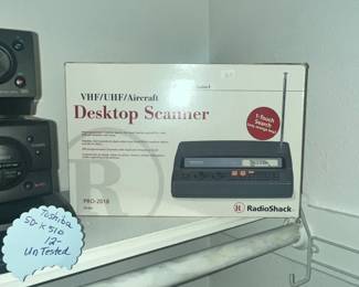 RADIO SHACK DESKTOP SCANNER IN BOX