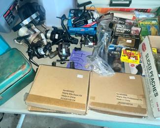 FISHING REELS, LURES, TACKLE