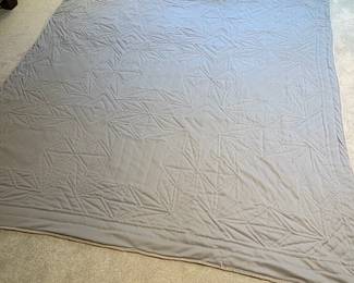 T71 - $150. Patchwork Quilt. Measures 84" square. Very good condition - needs a few very minor repairs.