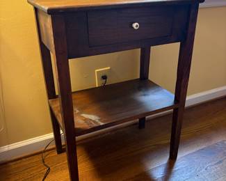 T60 - $60. Single Drawer Nightstand. Measures 21" x 13" x 28" tall.