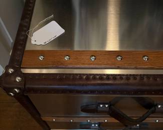T66 - $400. Restoration Hardware Mayfair Steamer Trunk. Measures 38" x 25" x 18" tall. 3 drawers all slide easily.