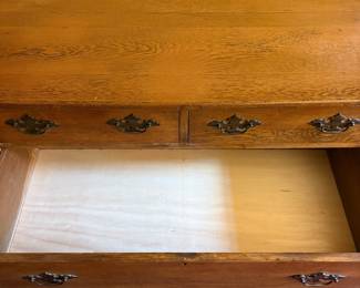 T63 - $175. Antique Dresser. Measures 44" x 21.5" x 32.25" tall. Overall very good antique condition - the handle pulls need a bit of work.