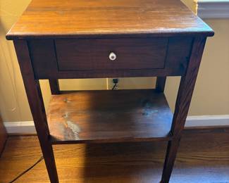 T60 - $60. Single Drawer Nightstand. Measures 21" x 13" x 28" tall.