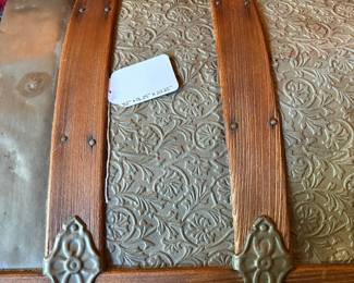 T44 - $175. Antique Trunk. Measures 32" x 18.25" x 20.25" tall. Either beautifully redone or in Excellent Antique Condition!