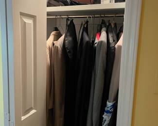 3 Closets of *Nice* Mens Clothing. Shirts are all size 2XL. Pants are all 42x34. Shorts are 42. Brands include J. Crew, Banana Republic, Columbia, Marmot, Northface, Patagonia, Royal Robbins, tyrwitt