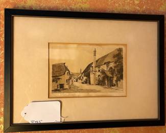 T69 - $80. Pair of Signed Lithographs. Each measures 12" x 8.5".