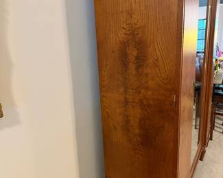 T13 - $2,250. Mirrored Armoire / Wardrobe. EXCELLENT Condition. You will not find one in better shape! Purchased at an antique store in Scott, AR. Measures 70" x 20" x 7' tall. I believe it moves in 5 pieces - please have appropriate help - it's still going to be a project!