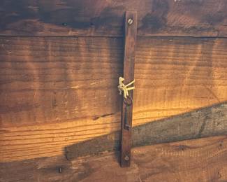 T45 - $350. Antique Carpenters Tool Chest. NO TOOLS included - Chest Only. Measures 37.5" x 17" x 17.5" tall.