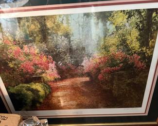 Garden Path by Robert Malcolm Rucker, framed print
