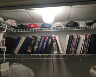 Ring binders full of sports cards