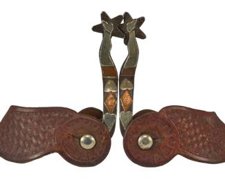 Pair of Tom Johnson Sr. GalLeg Spurs