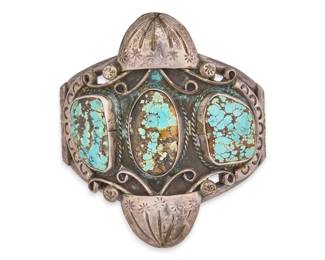 900 Silver Turquoise Cuff