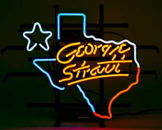 Small George Strait Texas Neon Sign