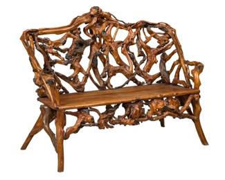 Root Wood Bench