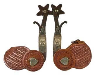 Pair of North Judd Star and Forged Steel Spurs