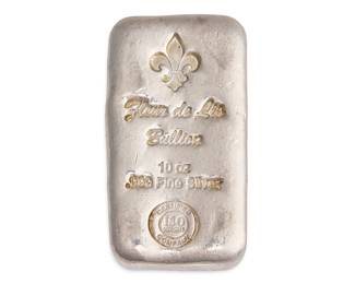 1 10 ozt. Fine Silver .999 Bar
