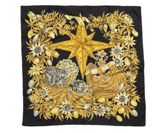 Hermes Passiflores Silk Scarf