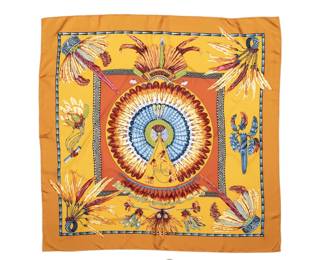 Hermes Brazil Silk Scarf