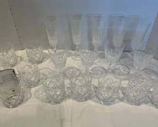 A lot of crystalware.