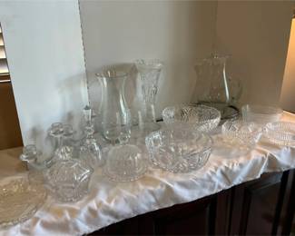 A lot of clear glass.
