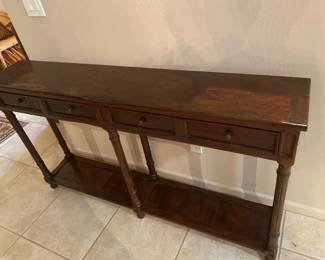 Dark Wood Entry Way Console