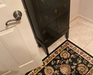 Bathroom Cabinet And Rug