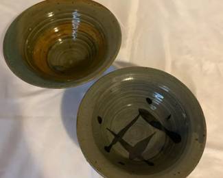 Signed Studio Pottery.