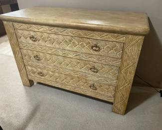 Nice naturaltoned solid wood dresser.