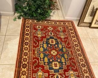 Small Area Rugs And Faux Plant